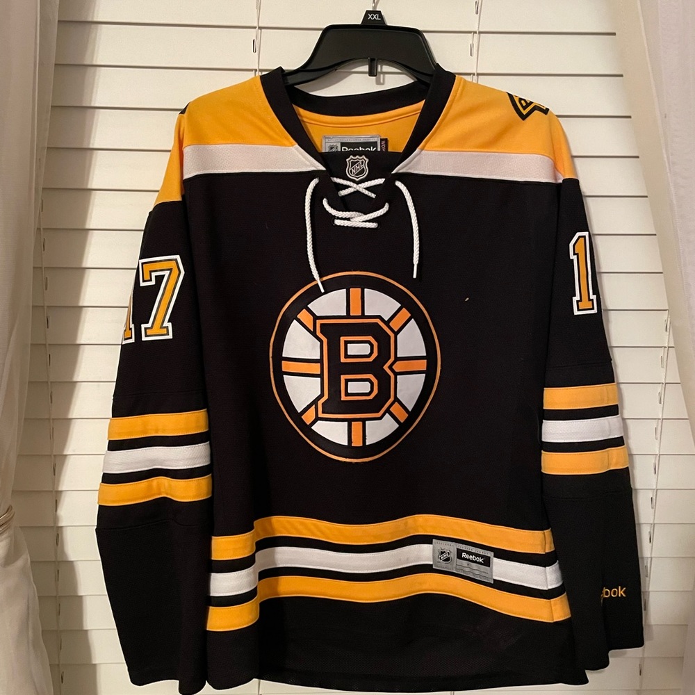 Reebok Boston Bruins Jersey 17 Lucic Large Women’s